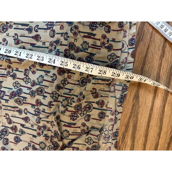 Michael Thomas Egyptian Nile Golf Polo Men's Sz L Brown Multicolor Made in USA - Picture 5 of 6